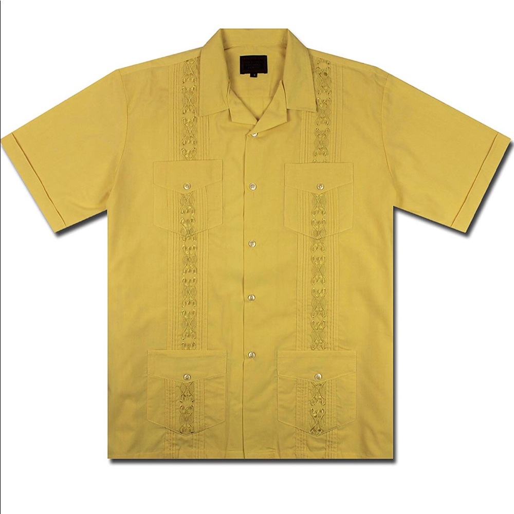 Guayabera Button Down Dress Shirt